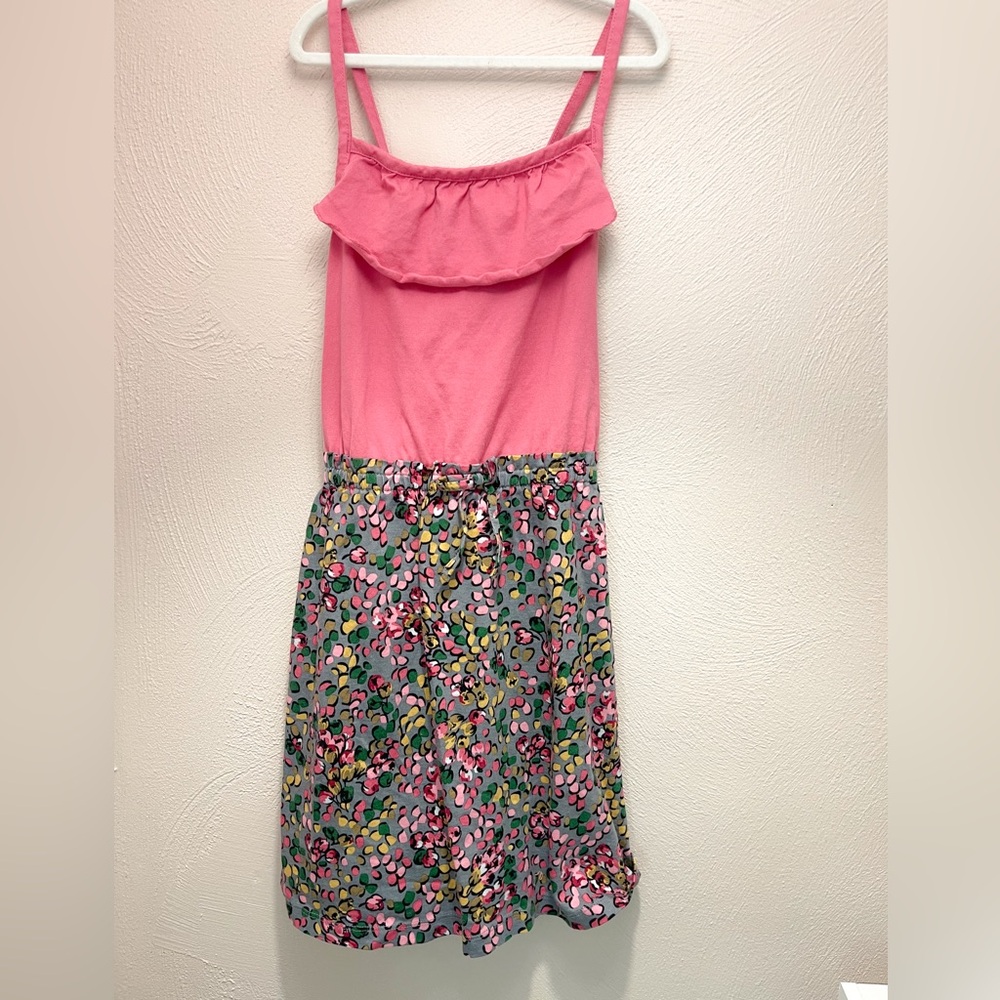 Hanna Andersson Pink and Floral Sleeveless Dress